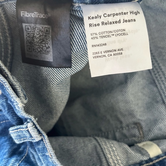 Reformation Kealy Carpenter High Rise Relaxed Jeans - Picture 13 of 16